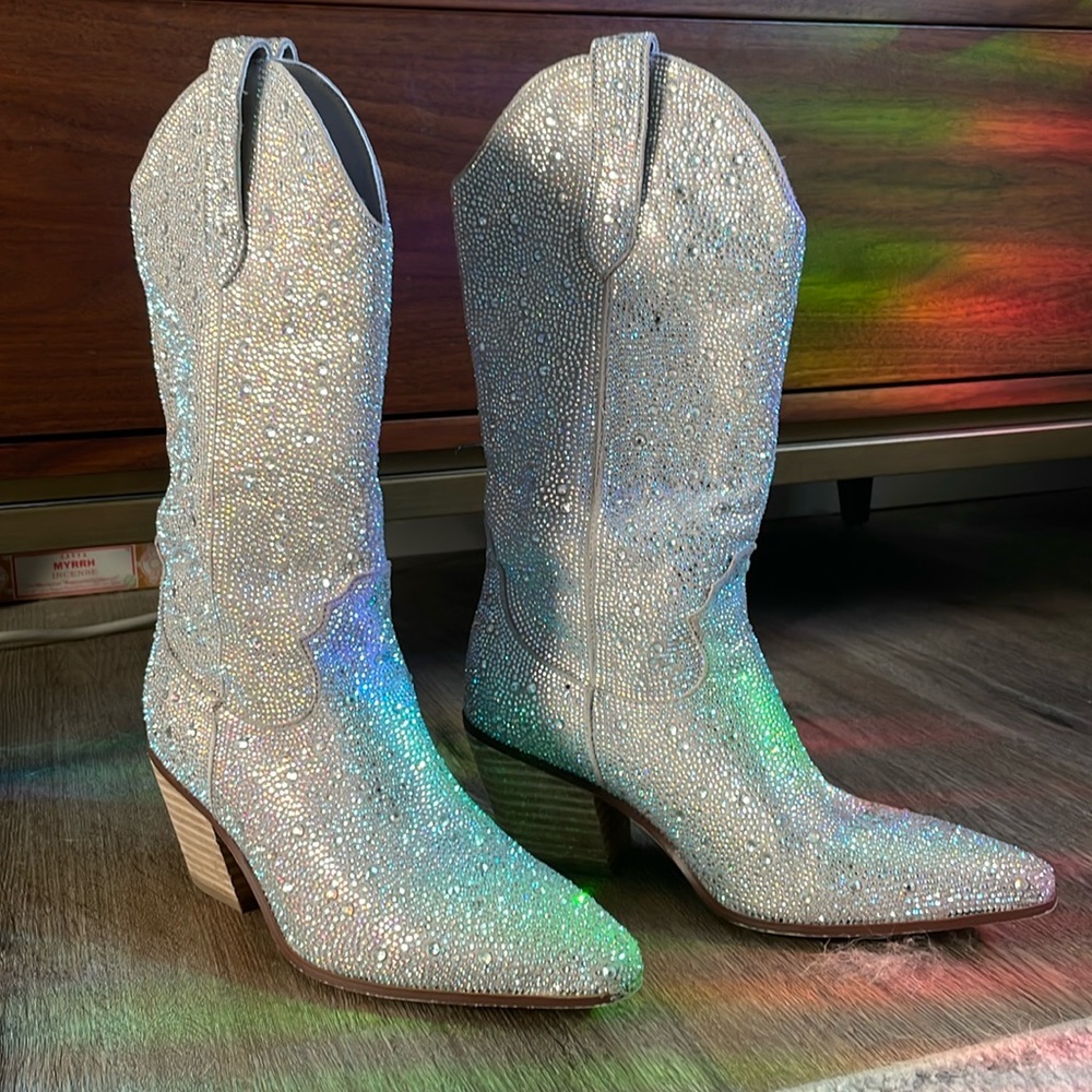 Like New Rhinestone Boots